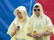 Englisches Wetter in Glastonbury. Foto: Will Oliver