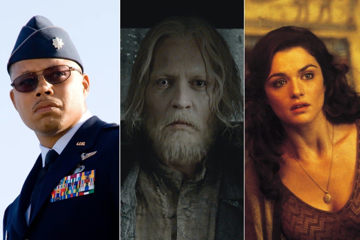 Controversial recasting: Terrence Howard in ‘Iron Man’, Johnny Depp in ‘Fantastic Beasts’ and Rachel Weisz in ‘The Mummy' (Disney/Warner Bros/Universal)