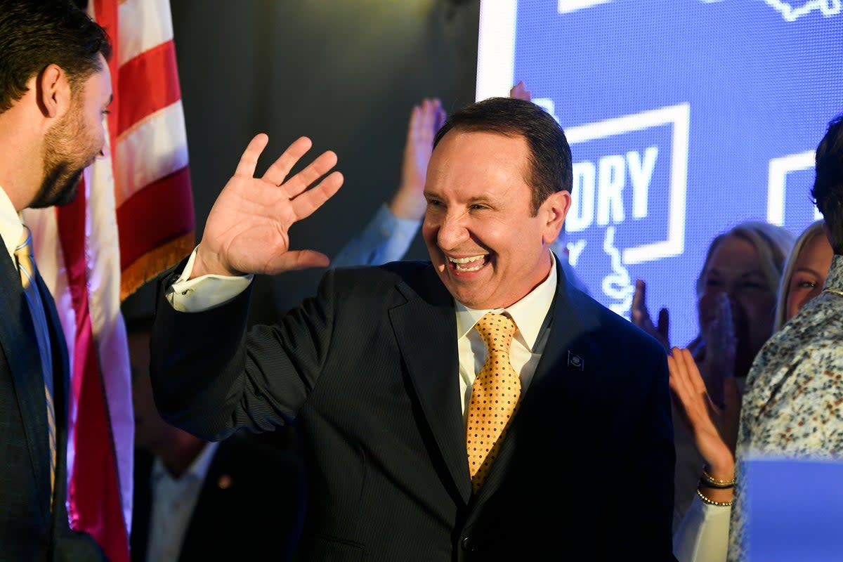 Mr Landry is the first Republican to be elected as Louisiana governor in eight years (AP)