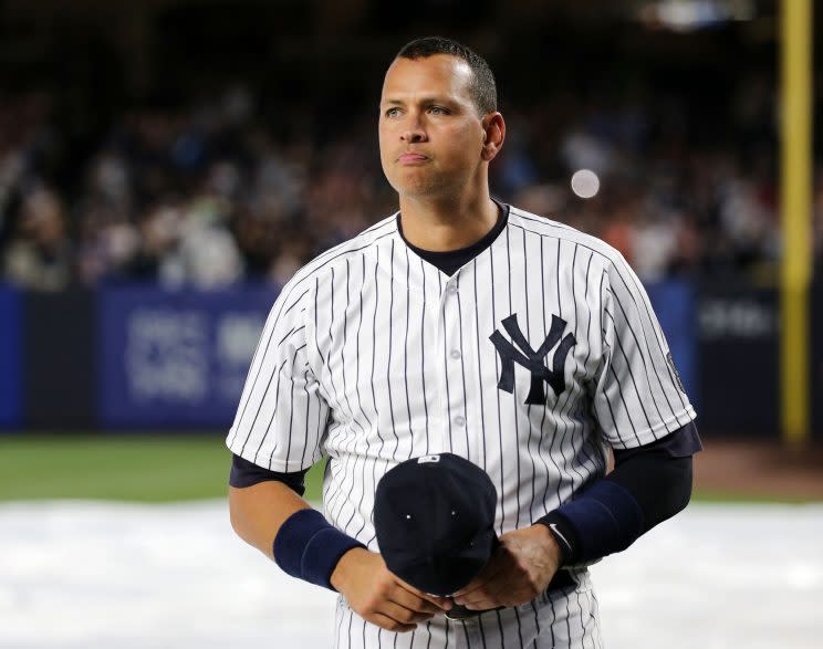 Alex Rodriguez seems content with being retired. (Getty Images/Christopher Pasatieri)