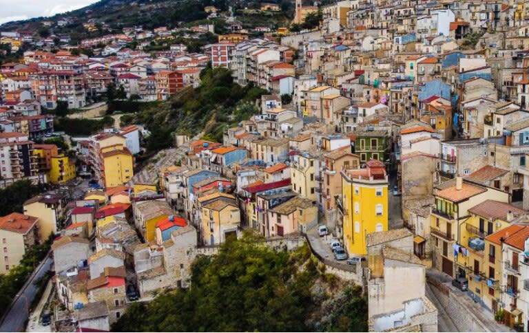 El pueblo de Cammarata, en Sicilia
