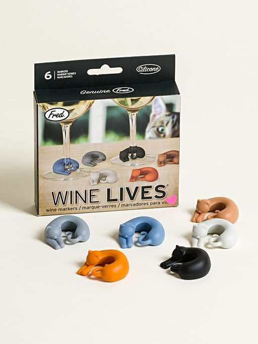 <p>Purrfect for a party! With these cat charms, you'll never lose track of your glass. In a set of six, each marker is identifiable by its own colour, made from silicone which easily and gently fits around the base of a wine glass. </p><p><a class="link " href="https://go.redirectingat.com?id=127X1599956&url=https%3A%2F%2Fwww.oliverbonas.com%2Fgift%2Fwine-lives-cat-wine-glass-markers-256838&sref=https%3A%2F%2Fwww.delish.com%2Fuk%2Fcocktails-drinks%2Fg29855274%2Falcoholic-gift-guide%2F" rel="nofollow noopener" target="_blank" data-ylk="slk:BUY NOW;elm:context_link;itc:0;sec:content-canvas">BUY NOW </a> <strong>£8.50, Oliver Bonas </strong></p>