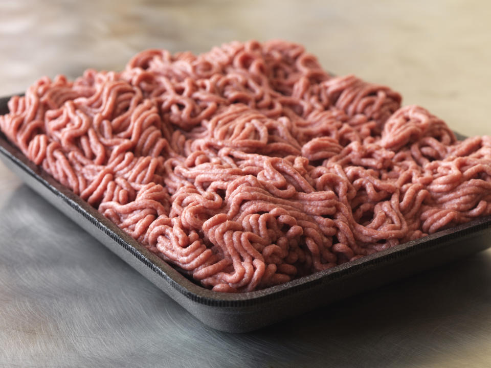This September 2012 photo provided by Dakota Dunes, S.D.-based meat processor Beef Products Inc., shows a sample of their lean, finely-textured beef. BPI filed a defamation lawsuit Thursday, Sept, 13, 2012 against ABC News for what it alleges was misleading reporting about a product that critics have dubbed "pink slime." (AP Photo/Beef Products, Inc.)