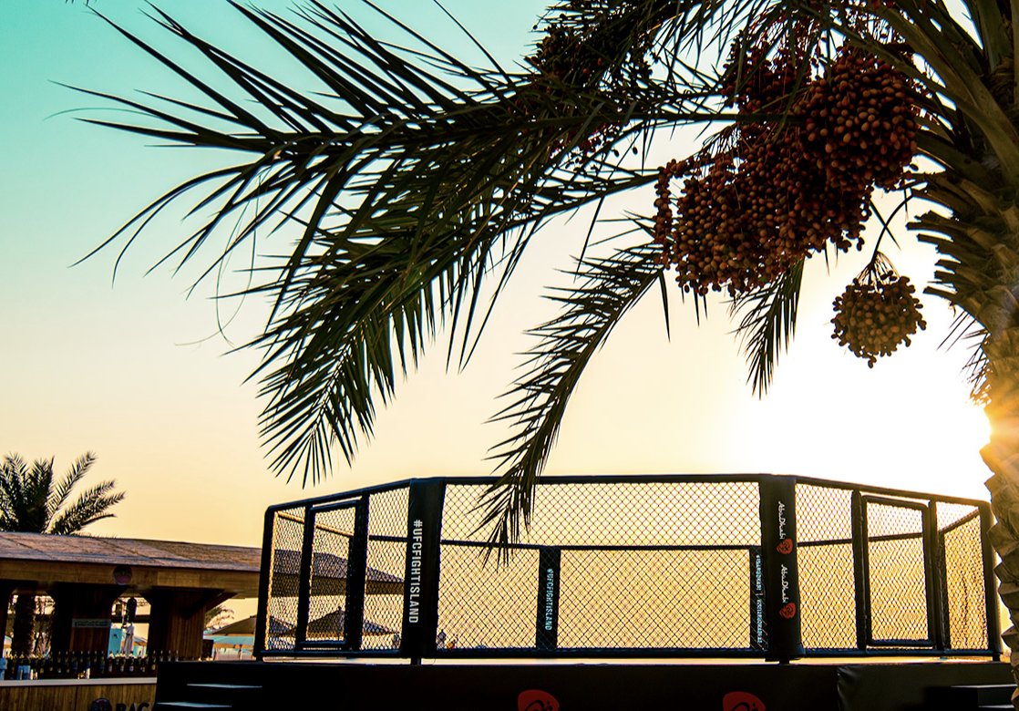 UFC's beach Octagon on 'Fight Island' in Abu Dhabi: UFC