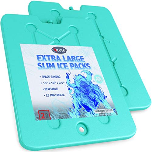 6) Kona Extra Large Slim Ice Packs