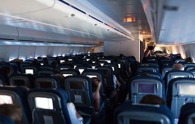 A plane's ventilation is compartmentalised. Photo: Getty
