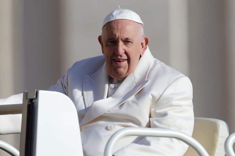 El papa Francisco, en la Plaza San Pedro. (Evandro Inetti/ZUMA Press Wire/dpa)