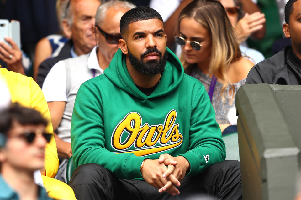Drake Wearing OVO Hoodie