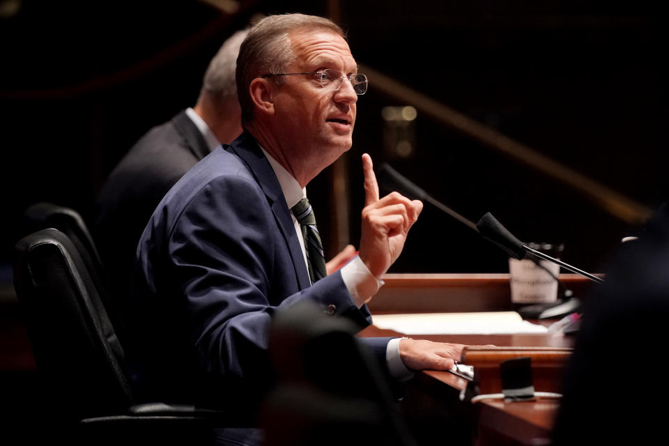 U.S. Rep. Doug Collins (R-GA) questions witnesses at a House Judiciary Committee hearing.  (Photo by Greg Nash-Pool/Getty Images)