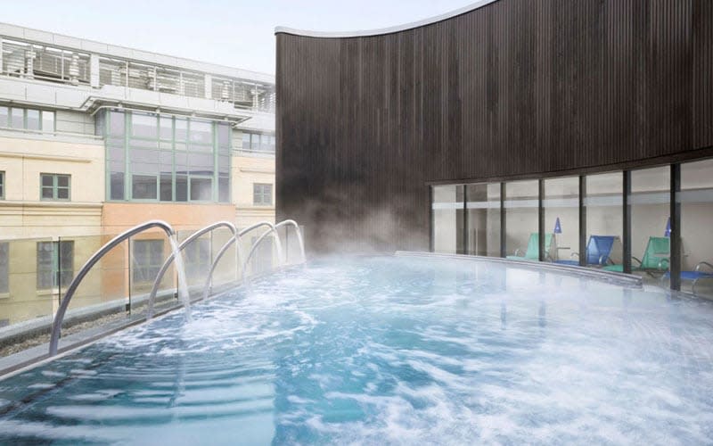 The Sheraton Grand has the best spa in town, including a rooftop hydrotherapy pool