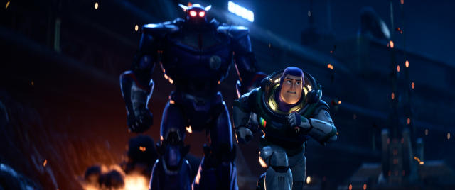 Lightyear' New Trailer: Chris Evans' Buzz Lightyear Battles Robots