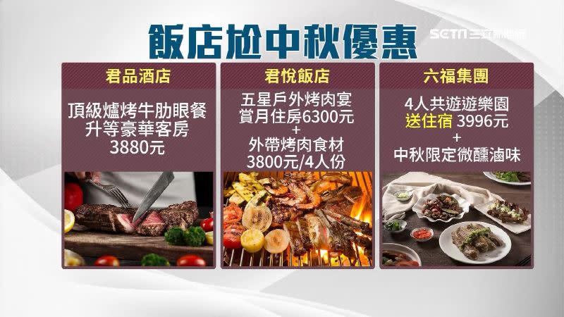 飯店業者搶攻中秋連假商機推出各種優惠。