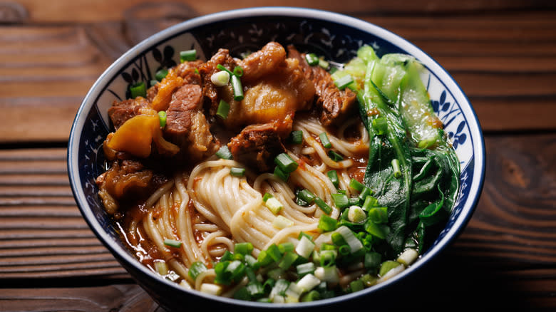 Ramen noodles in a bowl