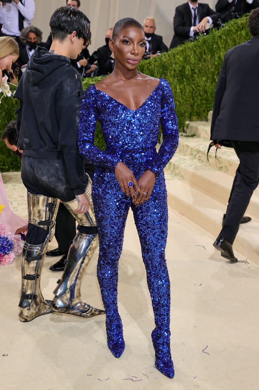 Michaela Coel 參加 Met Gala 2021。她將是 2023 Met Gala 聯合主席。