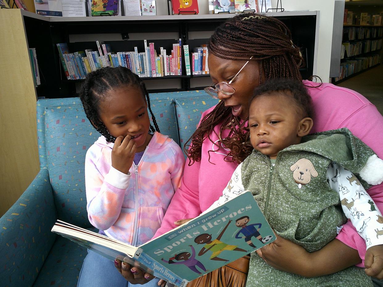 Saeedah Haines, a fifth grader at Emmanuel Christian Academy, took this photo titled, "Storytime" on display in a student photo exhibit at the Massillon Museum during Black History Month through March 17.