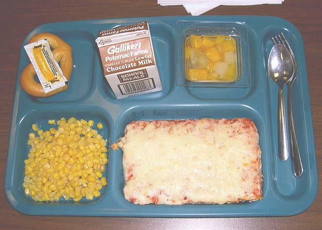 1990s school lunch