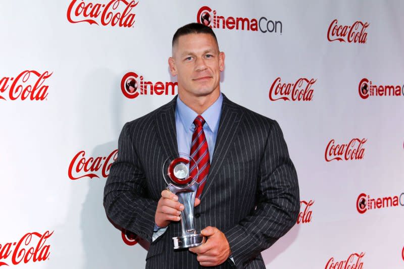 John Cena attends the CinemaCon Big Screen Achievement Awards in 2017. File Photo by James Atoa/UPI