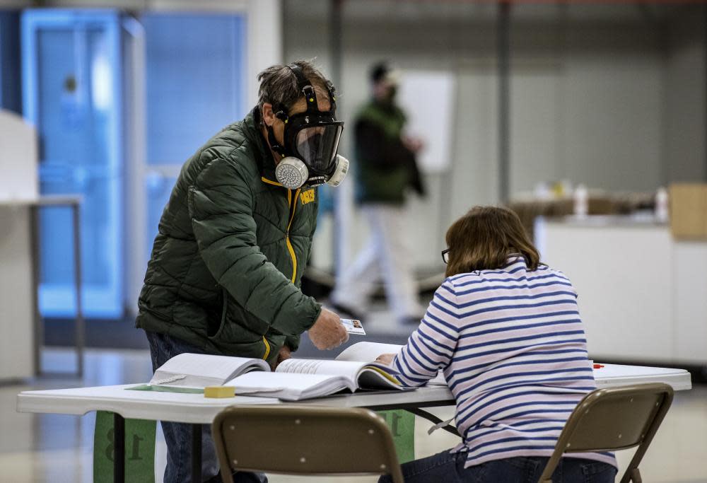 <span>Photograph: Angela Major/AP</span>