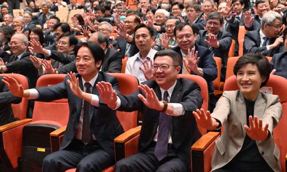 總統當選人賴清德2024.4.27下午出席「健康台灣全國論壇」，聽取全國醫療界對建構台灣的期許與意見。台北市攝影記者聯誼會提供