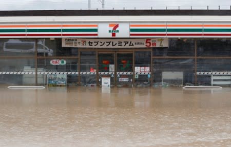 Aftermath of Typhoon Hagibis in Nagano Prefecture