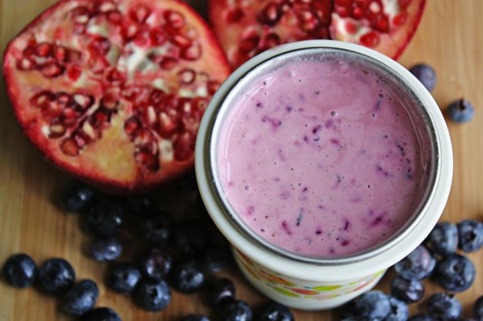 Back-to-school Blueberry Pomegranate Smoothie