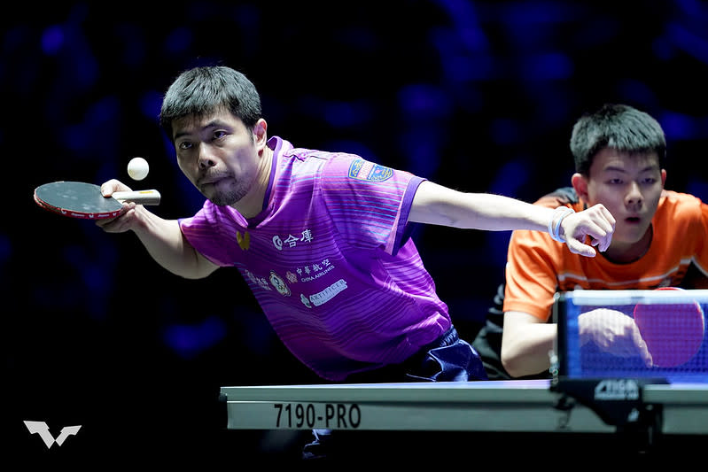 莊智淵（左）、高承睿（右）。（取自World Table Tennis）