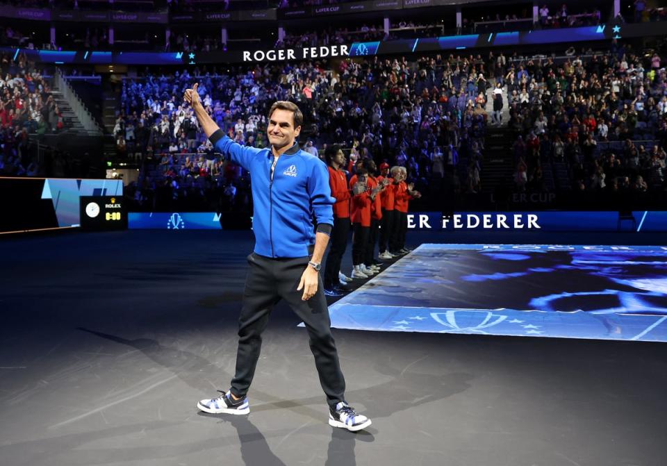 Roger Federer bowed out from professional tennis at the Laver Cup  (Getty Images for Laver Cup)