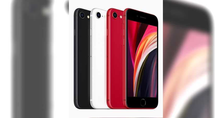 新iPhone SE有三種外觀顏色：黑色、白色與紅色(PRODUCT)RED；容量版本有64GB、128GB、256GB三種，售價14,500元起。（圖／Apple提供）