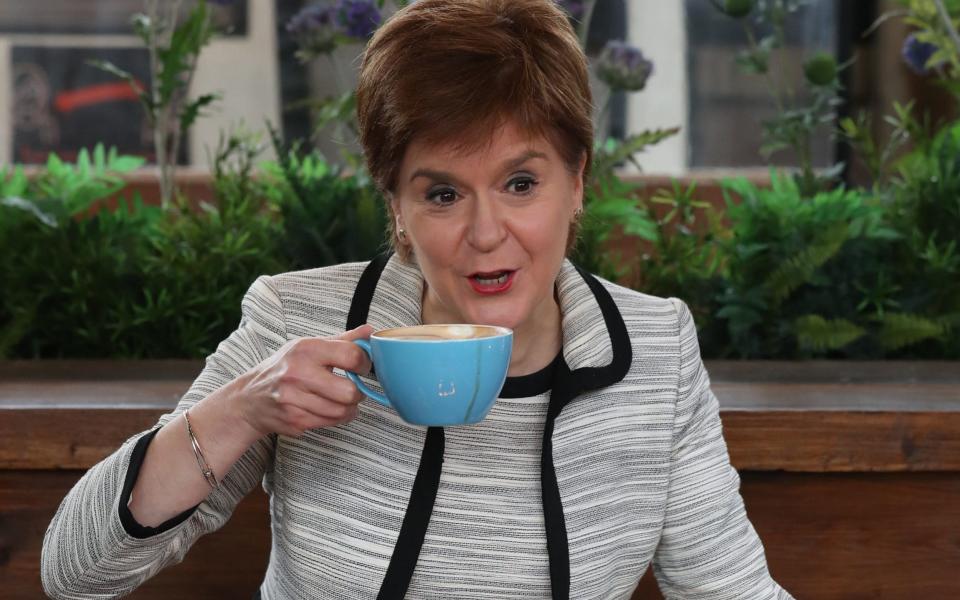 Nicola Sturgeon repeated her warning to a UK-wide TV audience on Sunday morning - Andrew Milligan/PA