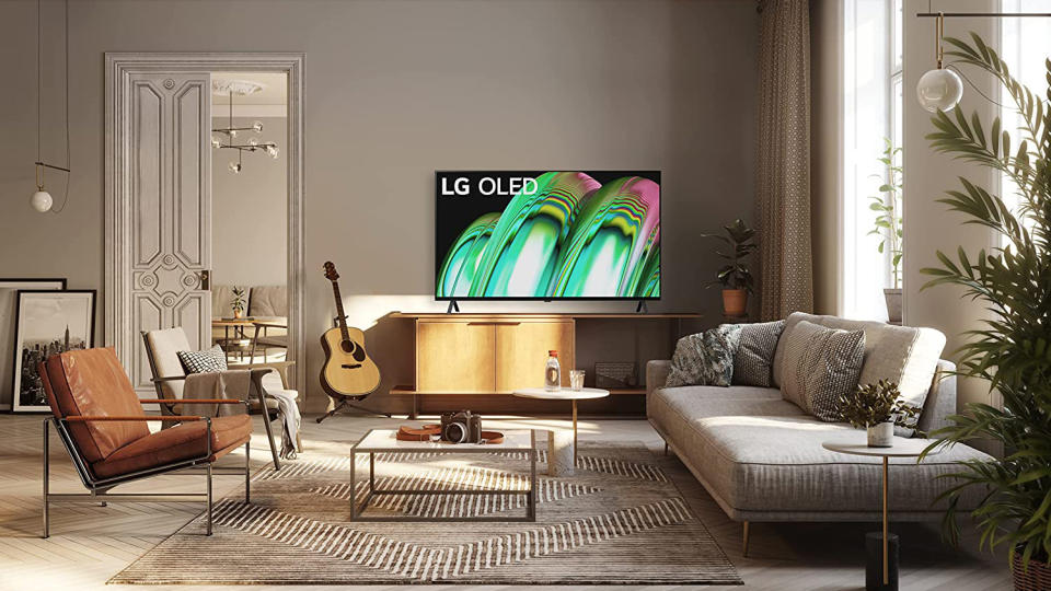 LG A2 in a living room