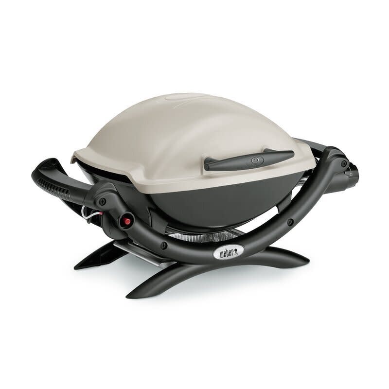 You probably won't find a top-rated grill like this one, which has a 4.7-star rating across more than 700 reviews. It features cast iron grates and only needs a push of a button to ignite. <br /><br /><strong><a href="https://go.skimresources.com?id=38395X987171&amp;xs=1&amp;xcust=portablegrills-KristenAiken-061121-&amp;url=https%3A%2F%2Fwww.wayfair.com%2Foutdoor%2Fpdp%2Fweber-q-series-1000-1-burner-propane-gas-grill-wbe1229.html%3Frefid%3DCNXY1" target="_blank" rel="noopener noreferrer">Find it for $189 at Wayfair</a></strong>.
