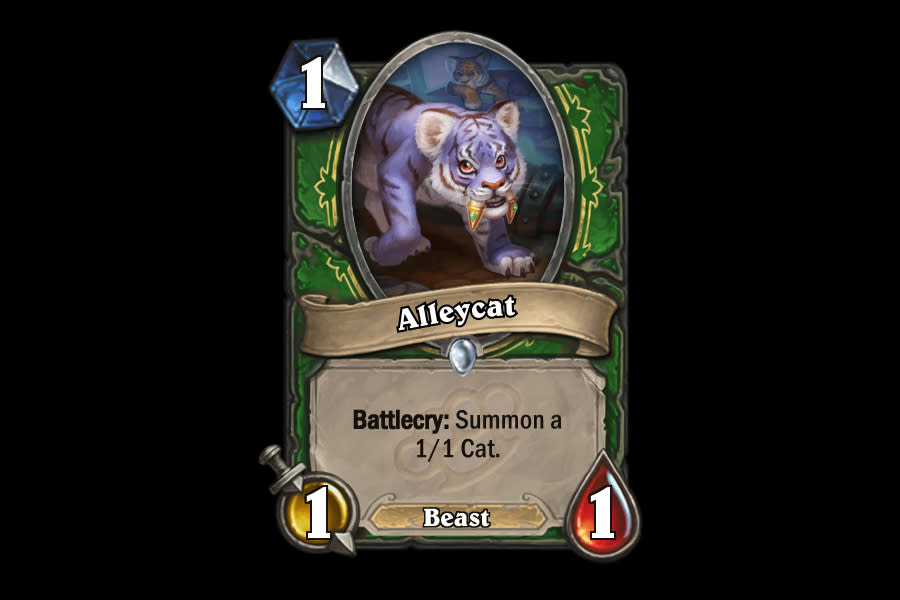 <p>It's never a bad thing to pay one mana for 2/2 worth of stats, and when you're getting Beasts out of it, there's not much to complain about. The question remains whether or not it'll be able to compete with some of the other powerful one drops that Hunter has to offer, but we think Alleycat will see some play. </p>