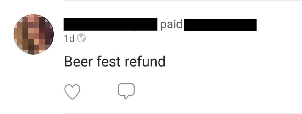 beer fest refund covid 19