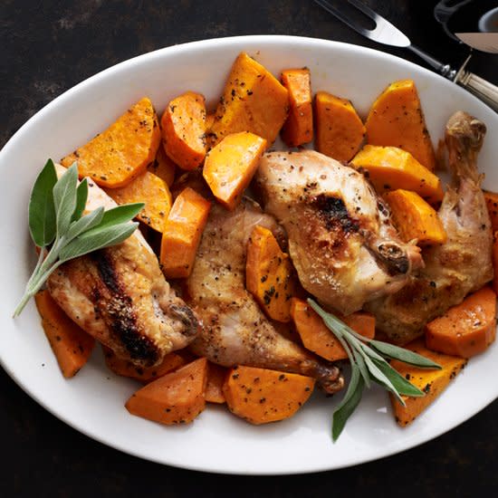 Roast Chicken with Butternut Squash