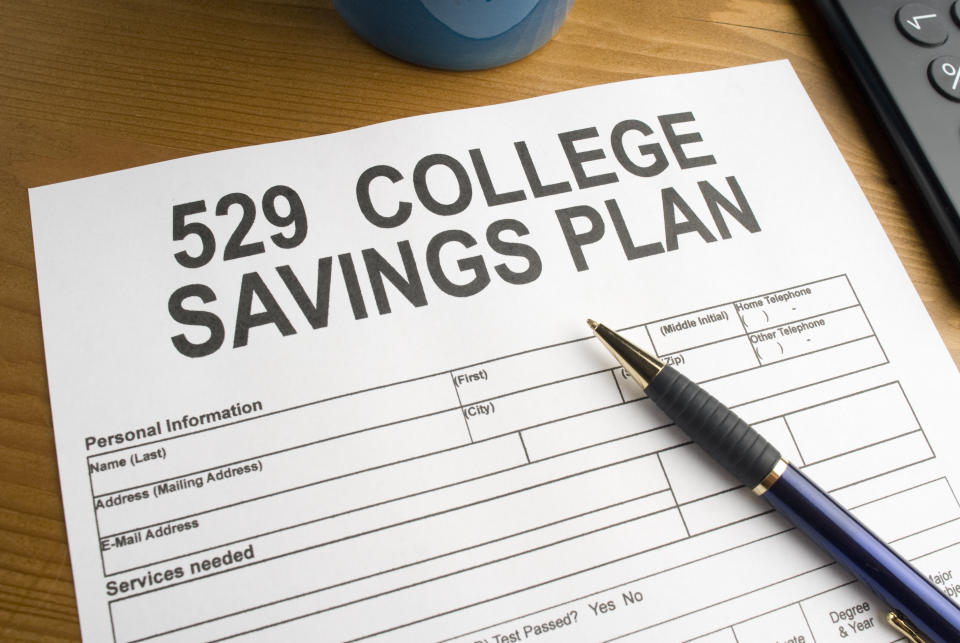 Application for a government 529 College Savings plan.