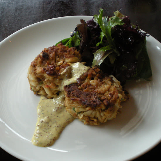 Pretzel-Crusted Crab Cakes