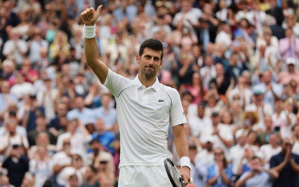 wimbledon 2022 today matches live score highlights novak djokovic - AFP