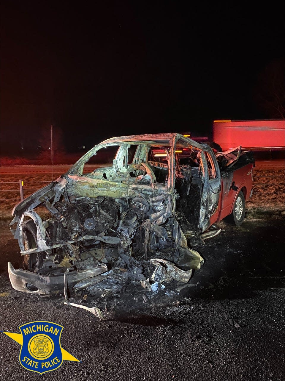 Three people were killed in a head-on crash early Monday on westbound I-94 in Marengo Township.