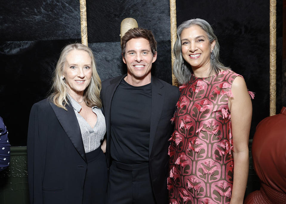 Jennifer Salke, James Marsden, and Editor-in-Chief of Vanity Fair Radhika Jones