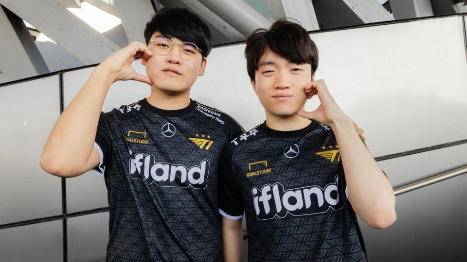 Keria said that he and Gumayusi put in many games on different champions throughout the year, so there's a lot of options for them when working on drafts. (Photo: Riot Games)