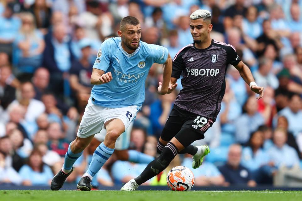 Manchester City take on Fulham in the Premier League  (Getty Images)