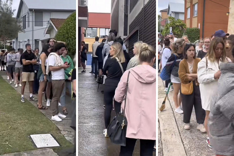 Queues for rental property inspections in Sydney