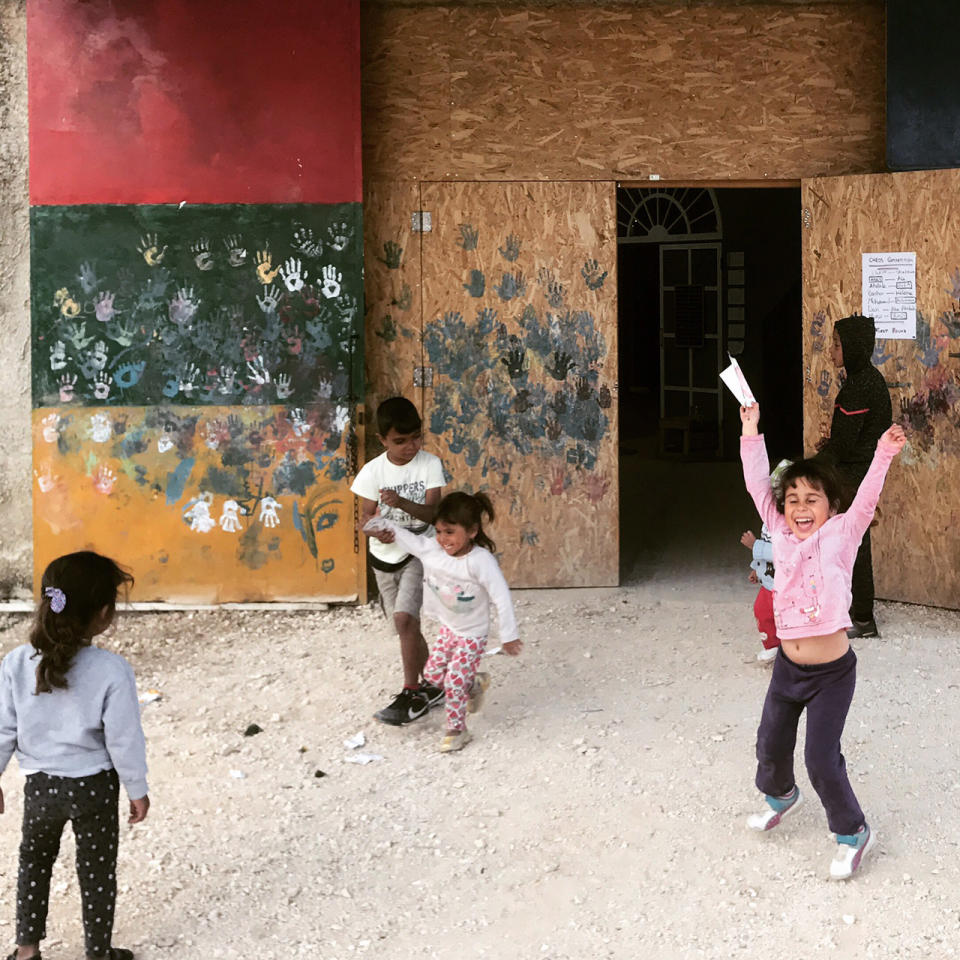 Children playing at Katsikas Camp in Greece in 2018. | Courtesy of Dina Nayeri