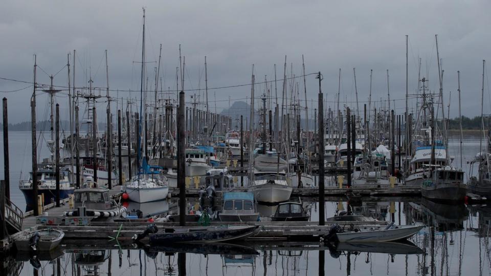 PHOTO: Multiple fishing boat sit at a dock in Craig, Alaska. (ABC News)