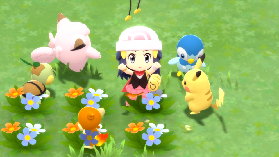 Dawn and some Pokémon