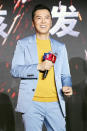 <p>Donnie Yen Ji-dan speaks during a press conference for his movie <i>Raging Fire</i> on June 13 during the 24th annual Shanghai International Film Festival in Shanghai. </p>