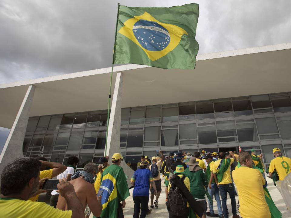 Supporters of former President Jair Bolsonaro entered the Congress building