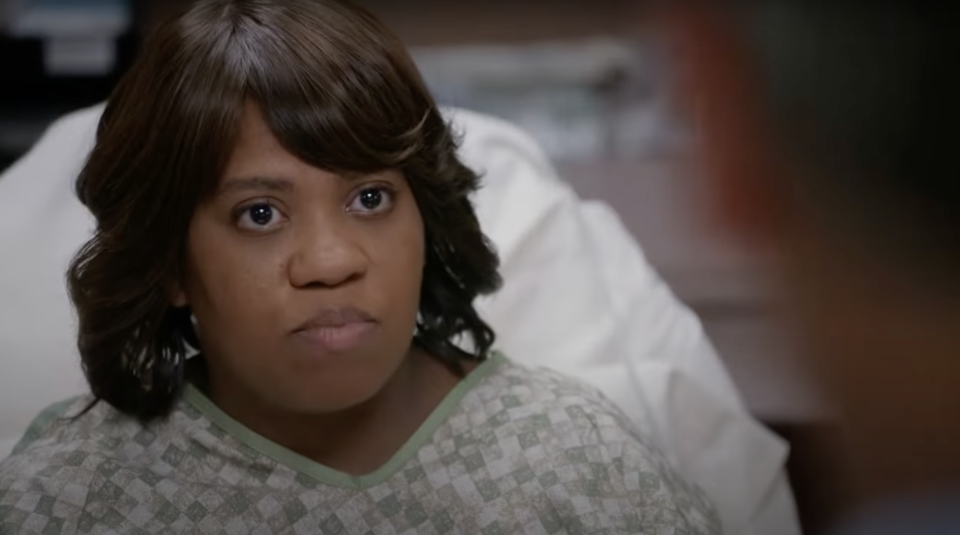 Chandra Wilson as Dr. Miranda Bailey demands she be given a cardiac stress test in &quot;Grey's Anatomy&quot;