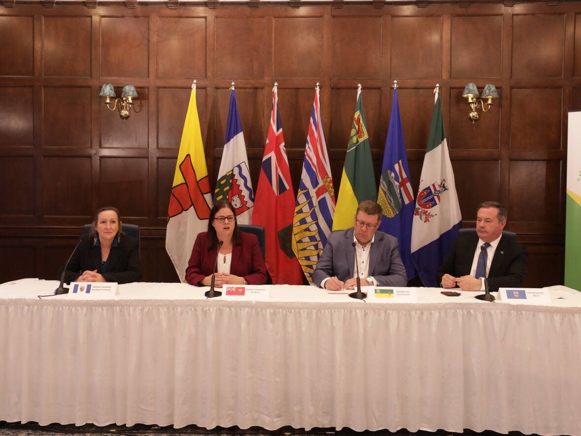 At the Western Premier's Conference in June, the top agenda item was the request for more money in health transfers from the Federal government to the provinces and territories. (Matt Duguid/CBC - image credit)