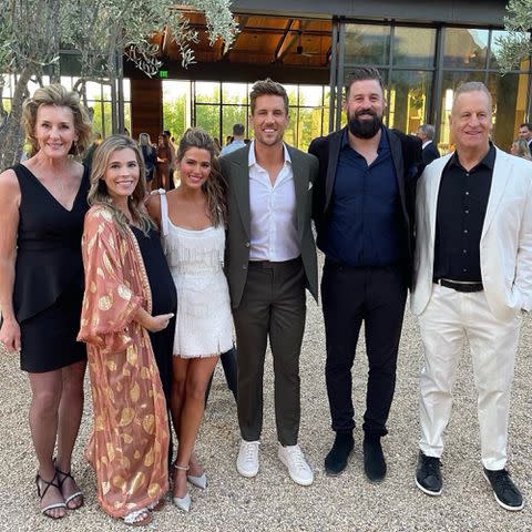 <p>Luke Rodgers Instagram</p> Darla Rodgers, Aimee Rodgers, Jojo Fletcher, Aaron Rodgers, Luke Rodgers, and Ed Rodgers.